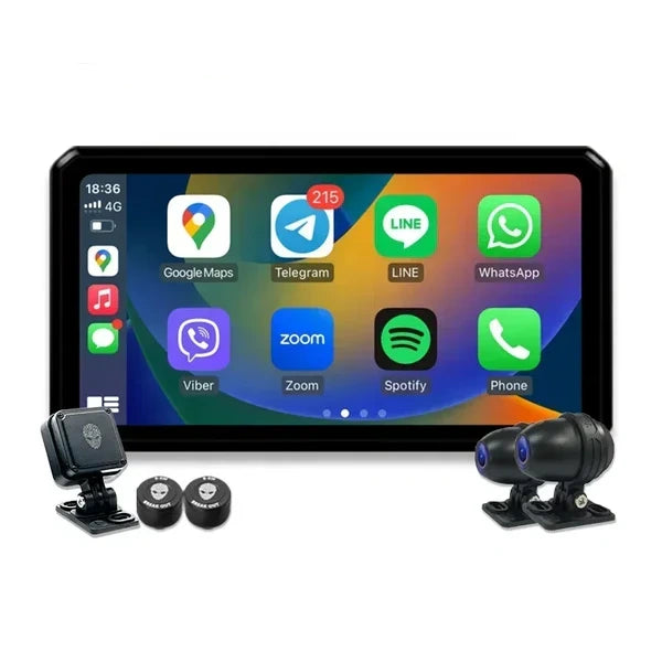 8.1-inch dual-display motorcycle navigation IP67 waterproof-P10