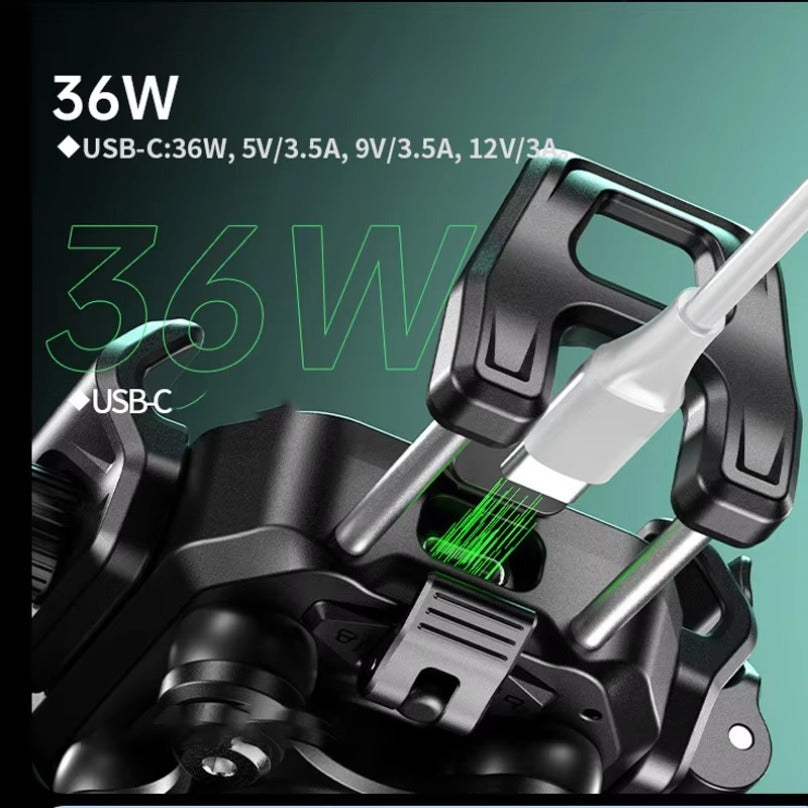 Wireless PD fast charging shock-absorbing anti-theft bracket-M33A