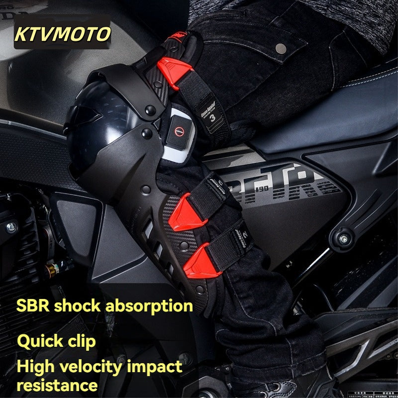 LED Light Cool Off-Road Racing Knee Pads-Y07