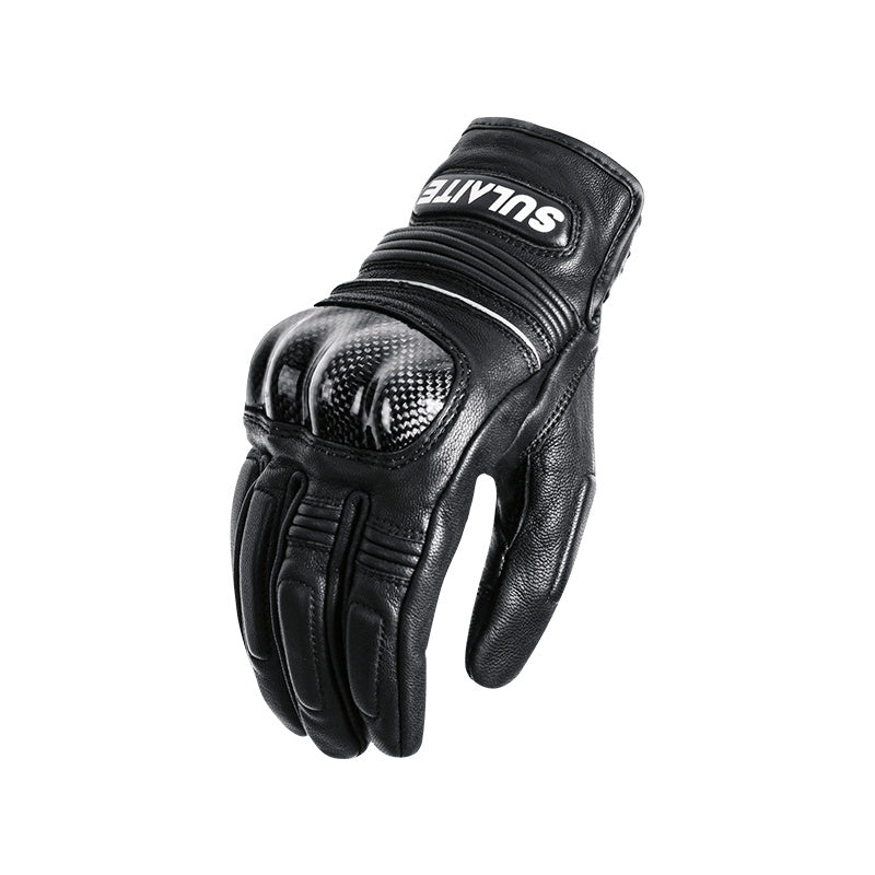 Half Finger Carbon Fiber Leather Gloves-G11