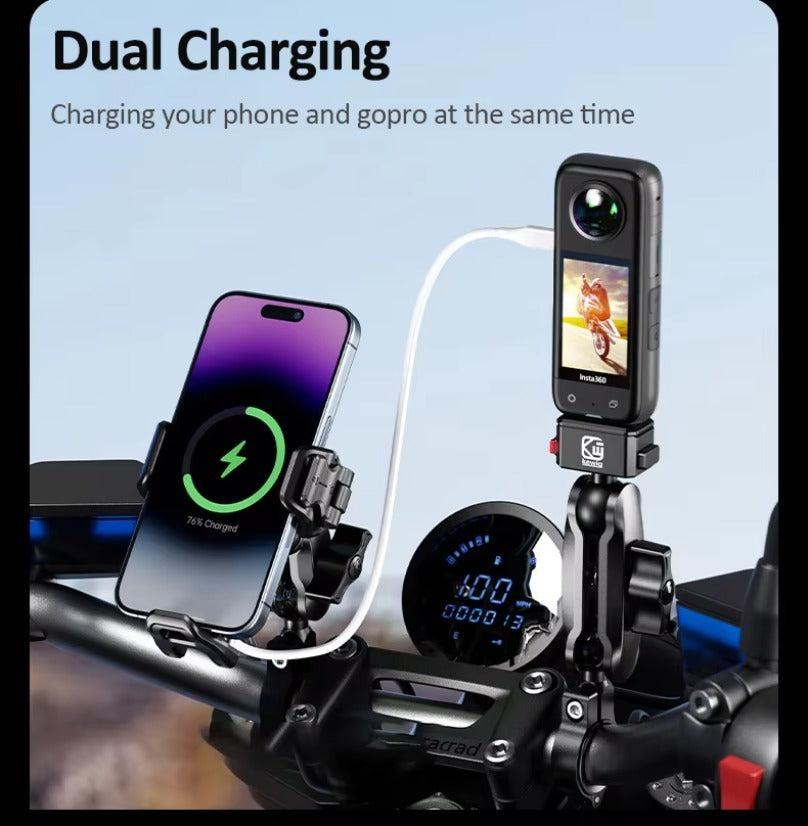 Wireless PD fast charging shock-absorbing anti-theft bracket-M33A