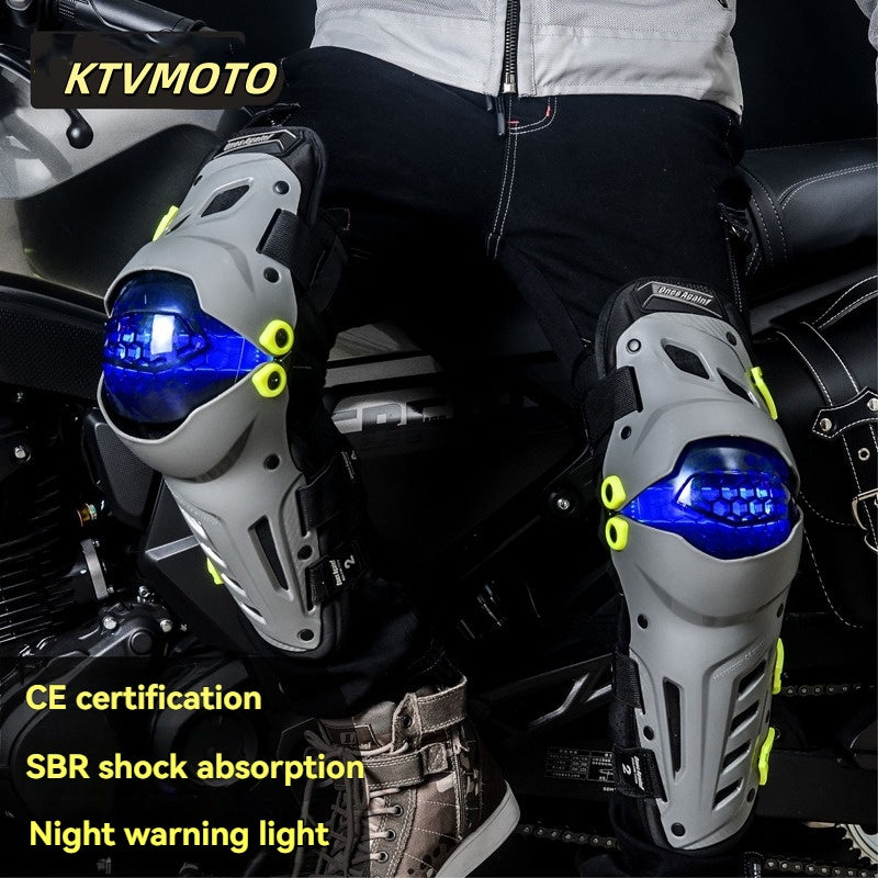 LED Light Cool Off-Road Racing Knee Pads-Y07