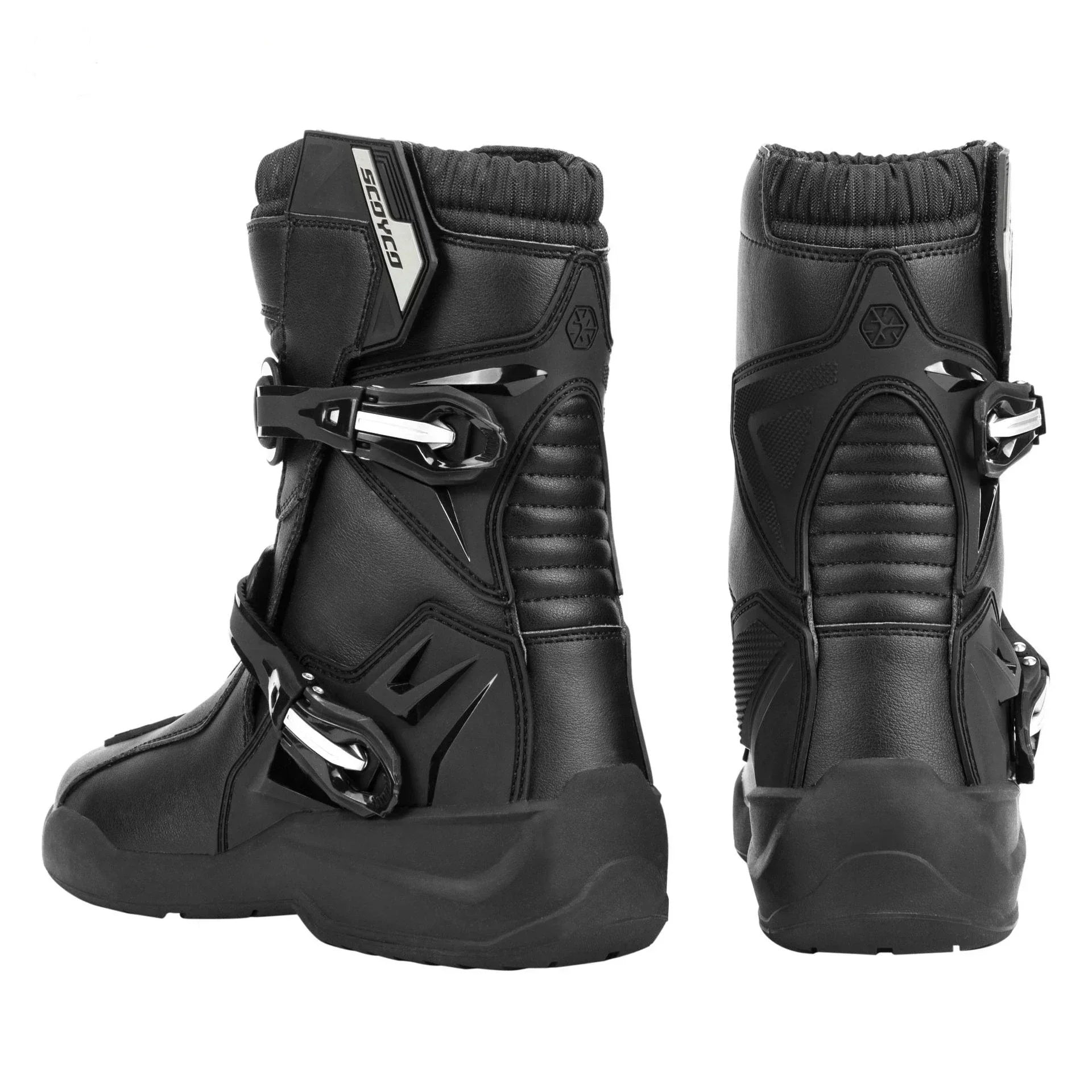 Rally riding boots genuine leather TPU protection non-slip wear-resistant-MT038