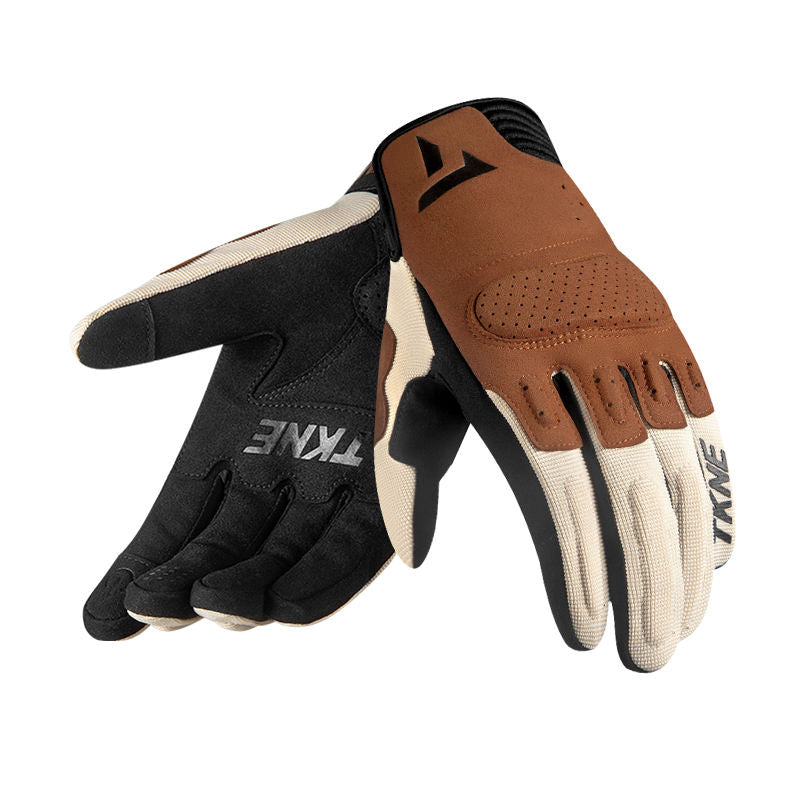 Retro Touchscreen Motorcycle Riding Gloves-G54