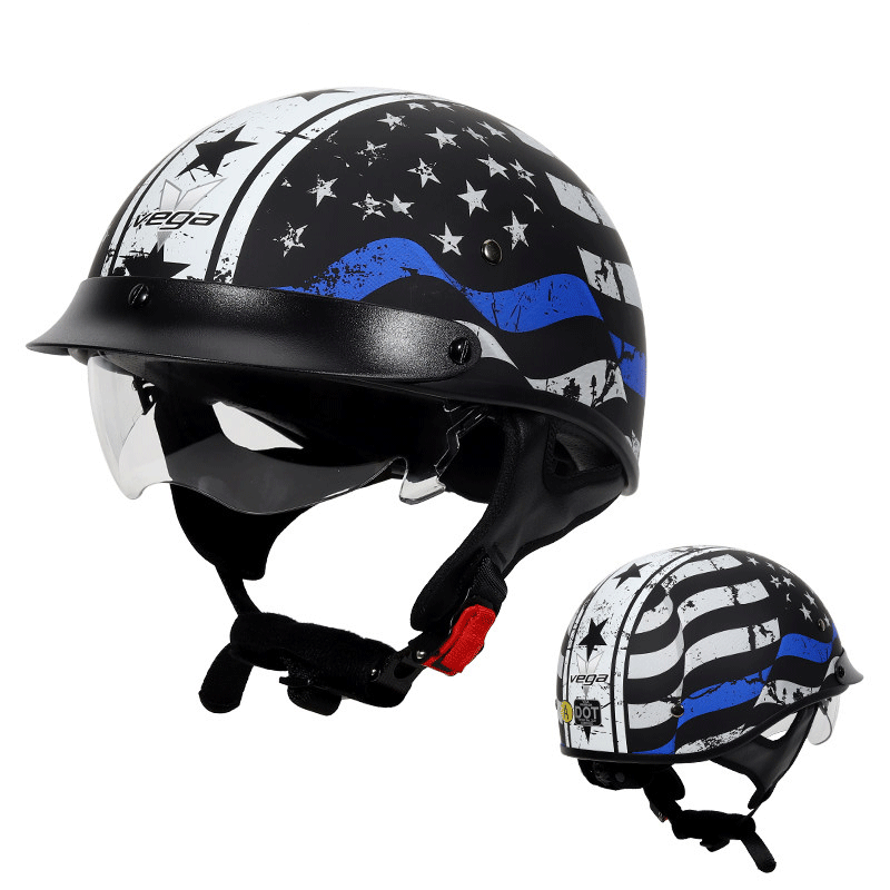 Retro motorcycle helmet-I38