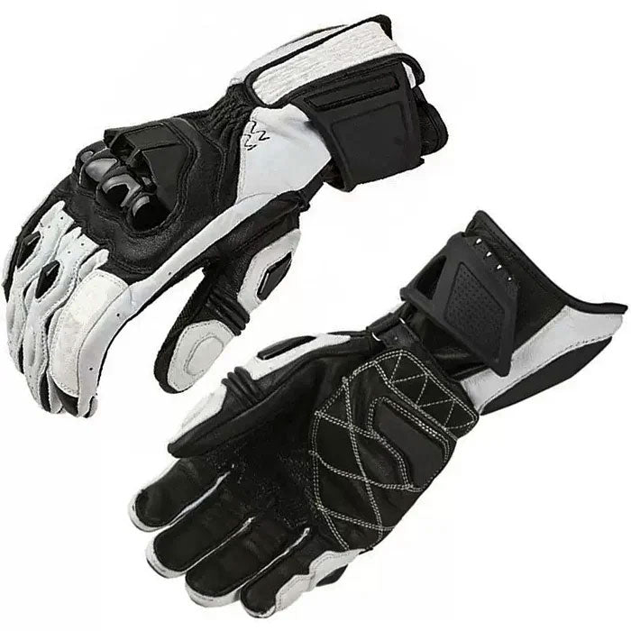 Motorcycle riding protective carbon fiber genuine leather gloves-G90