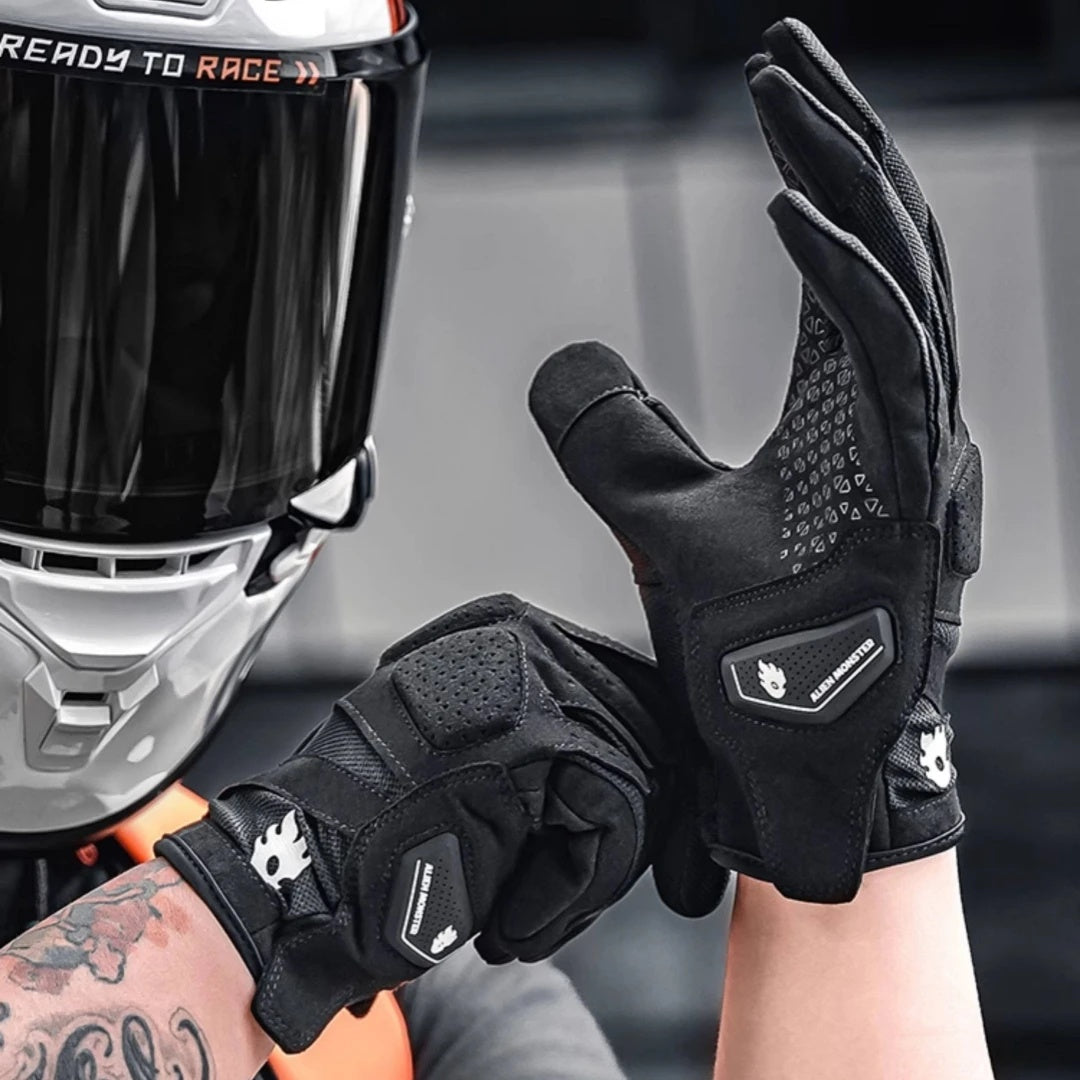 Motorcycle breathable mesh lightweight touchscreen gloves-G47