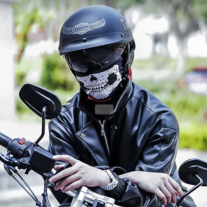 DOT Retro Open-Type Motorcycle Half Helmet Breathable-I13