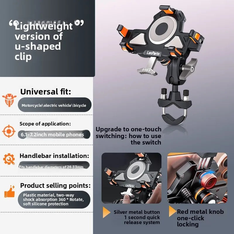 đ„Aluminum alloy double shock absorption mobile phone holder-M27