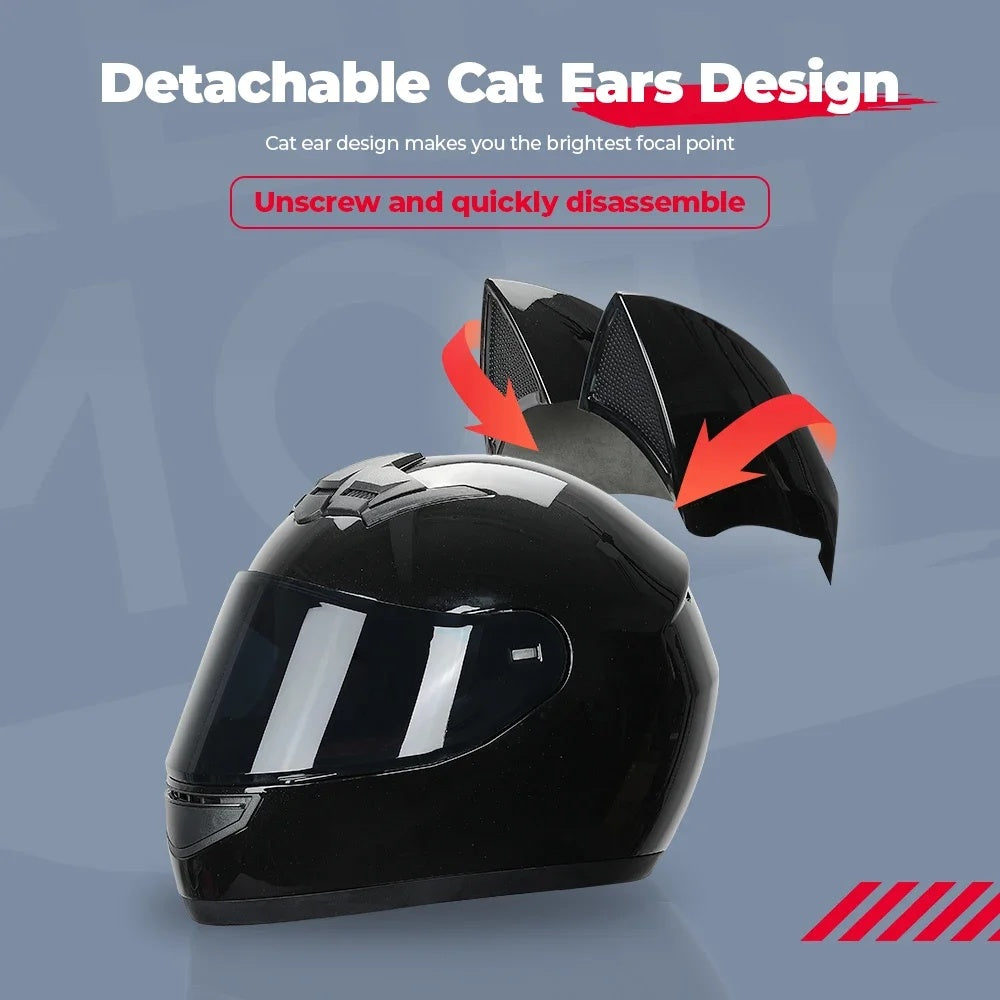 Fashion cat ear off-road helmet-I02