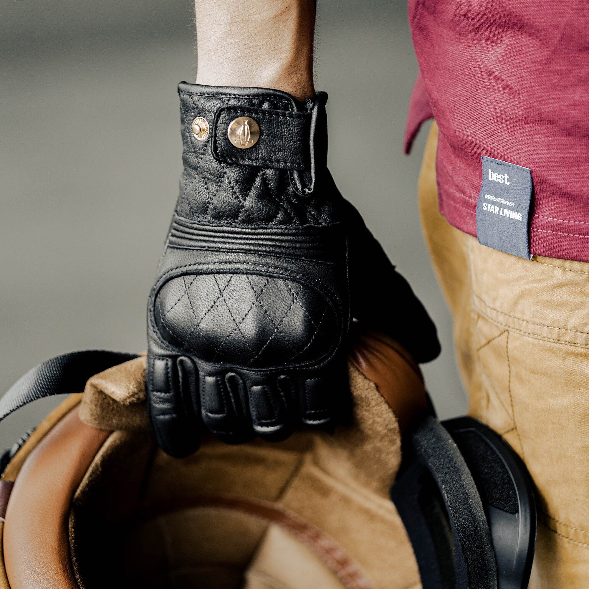 Retro-Style Windproof and Impact-Resistant Cycling Gloves-G49