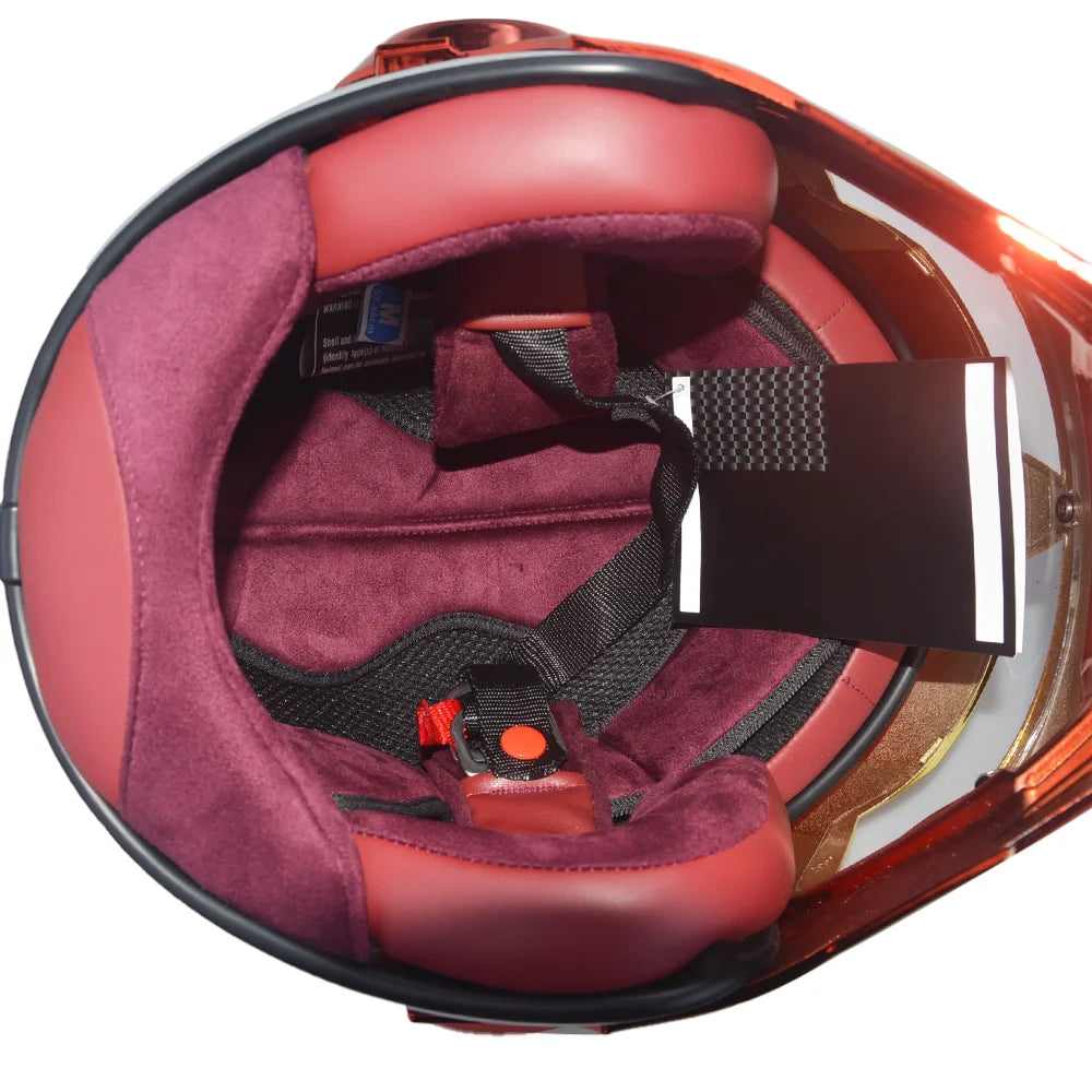 DOT Iron Man/Iron Patriot Motorcycle Helmet-I11