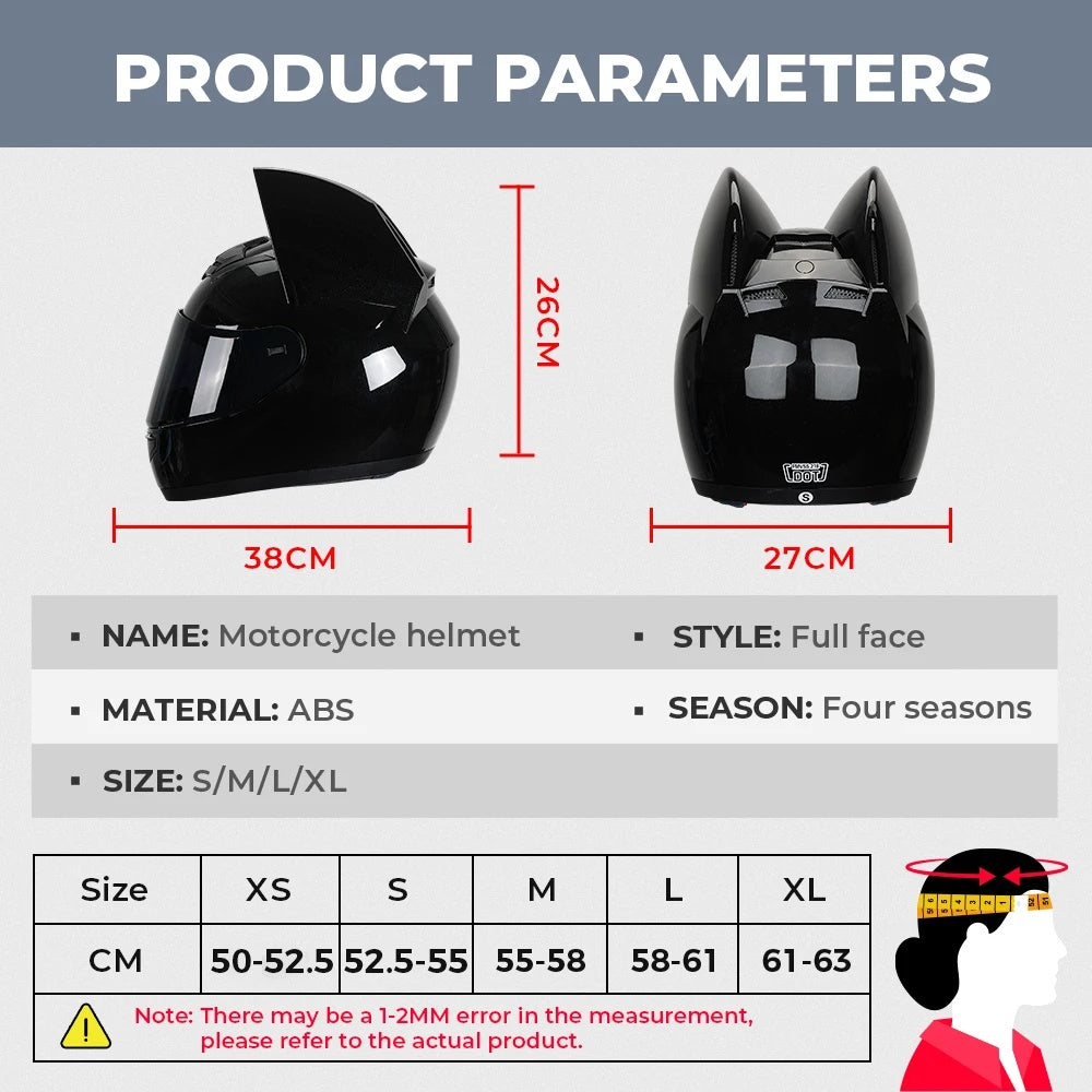 Fashion cat ear off-road helmet-I02