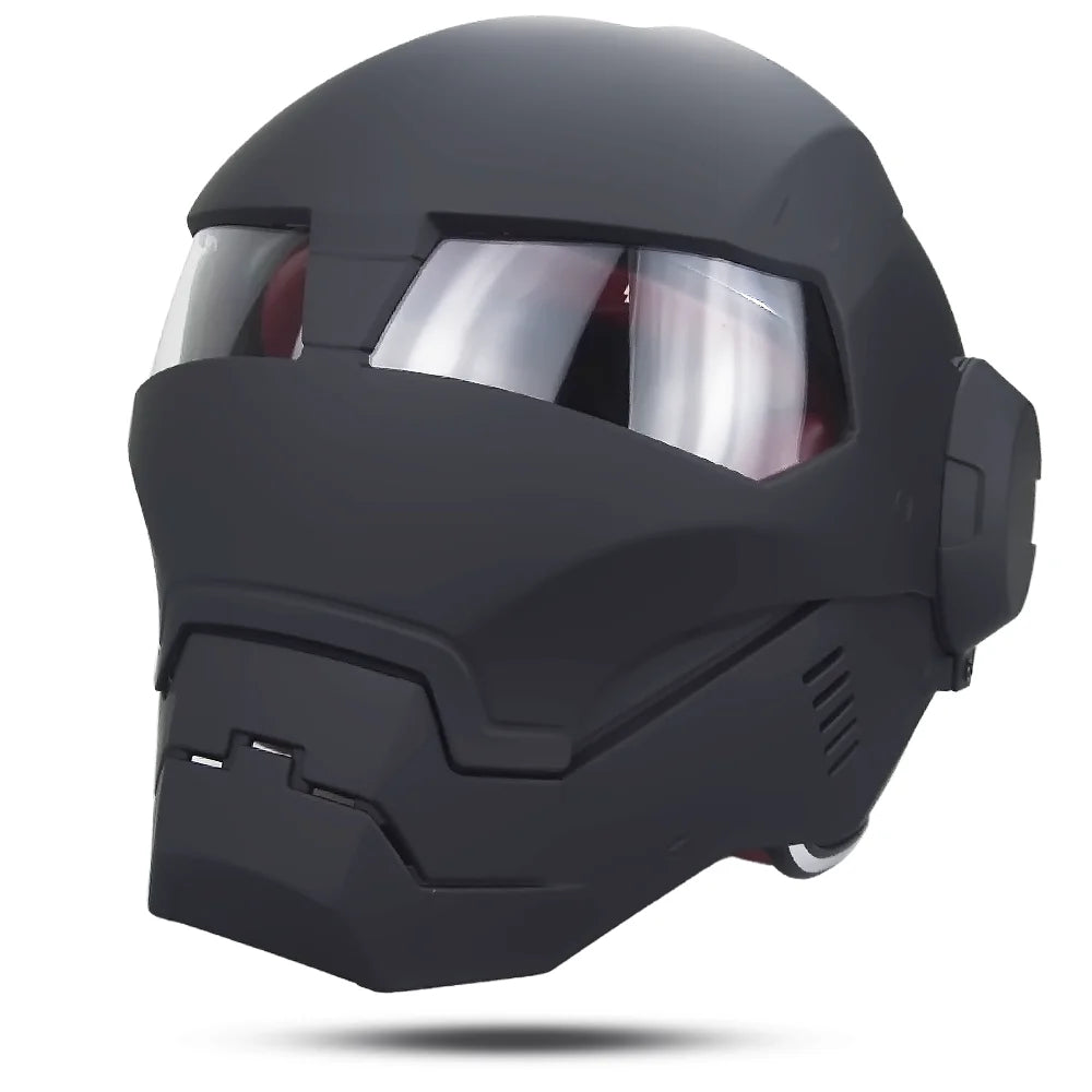 Sci-Fi Robot-Style Full-Face Helmet-I11
