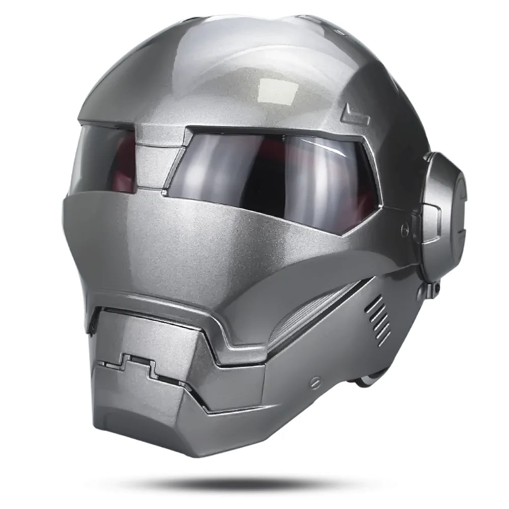 DOT Iron Man/Iron Patriot Motorcycle Helmet-I11