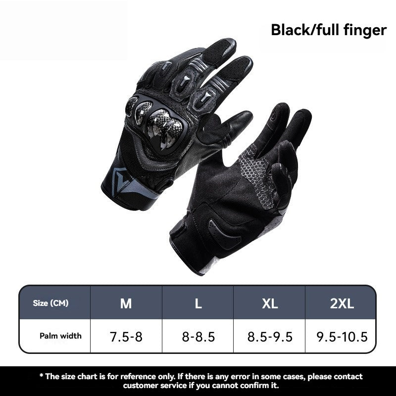 3K Carbon Fiber Shock-Resistant Two-Finger Touchscreen Cycling Gloves - G25
