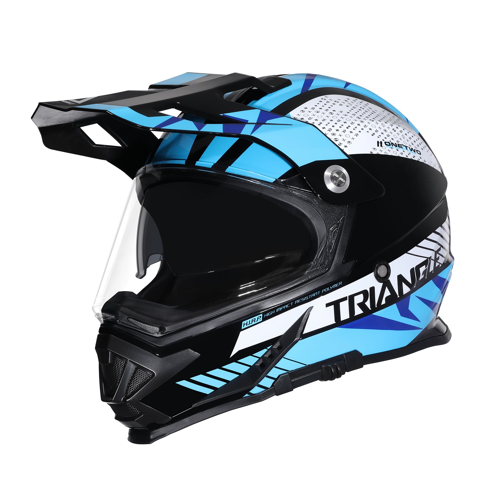 Full Face Motorcycle Helmet with Double Lenses Quick Clip Off-Road Motorcycle Helmet - I03