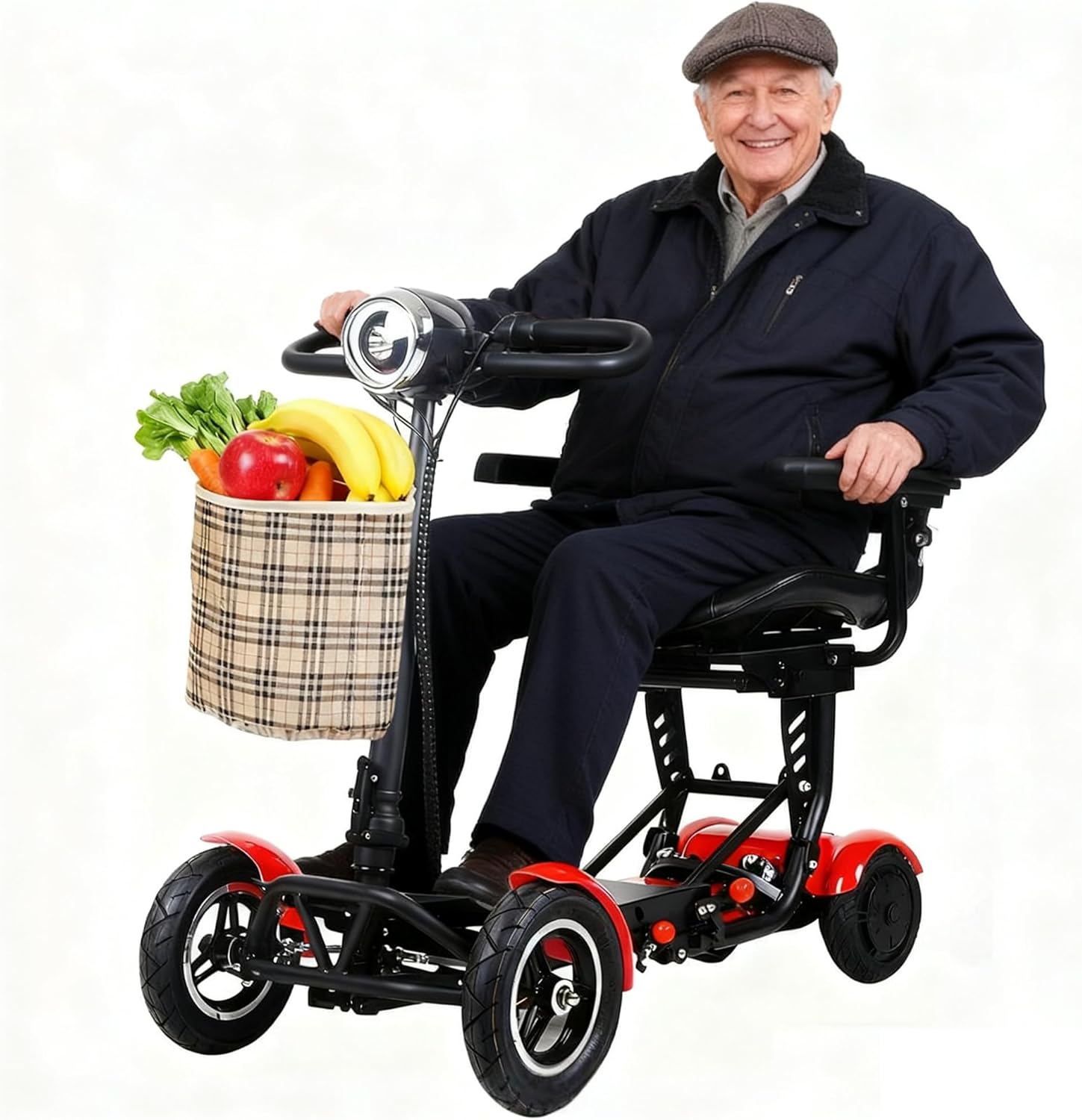500W Foldable Four-Wheel Electric Scooter - T2