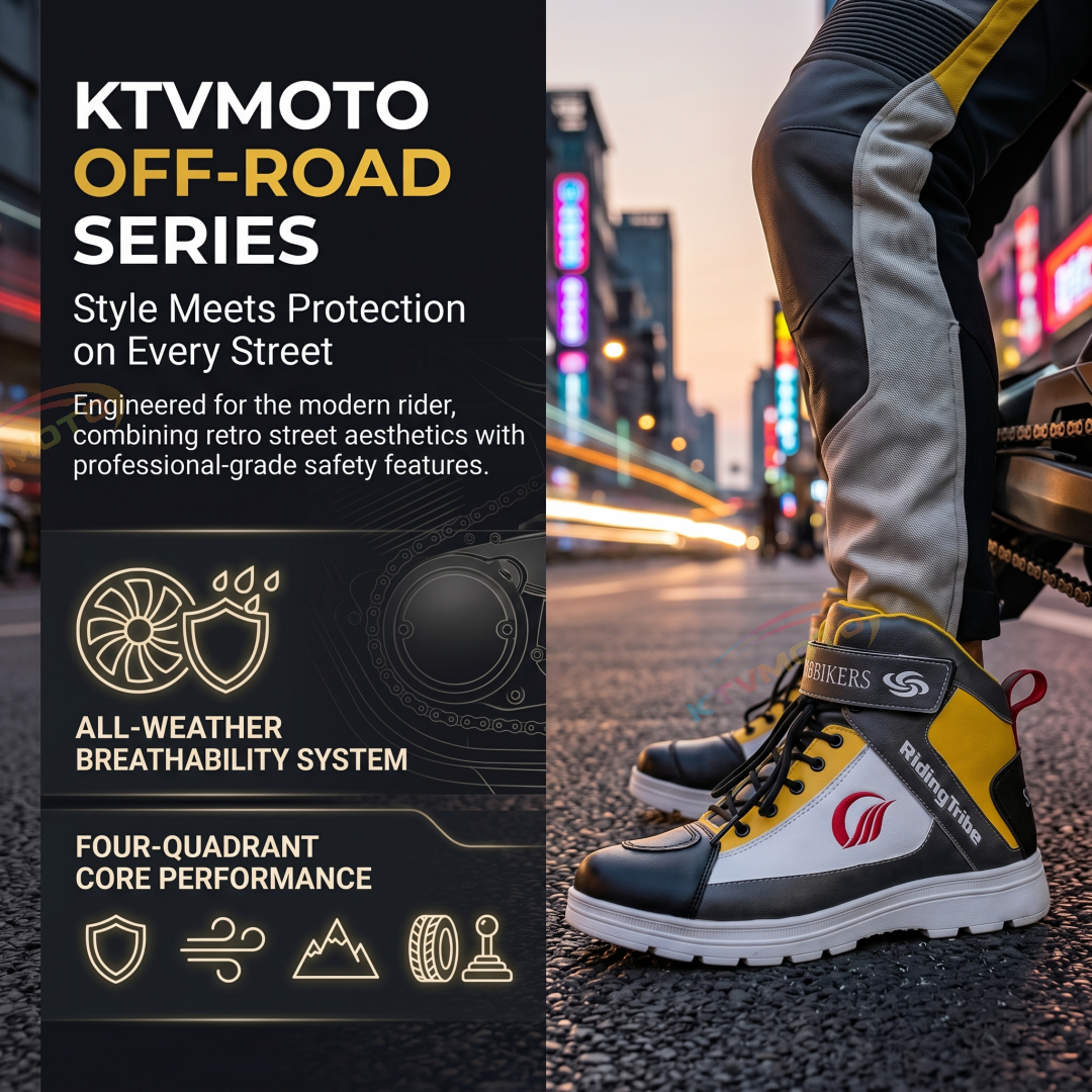 Durable and Breathable Off-Road Motorcycle Boots-K68
