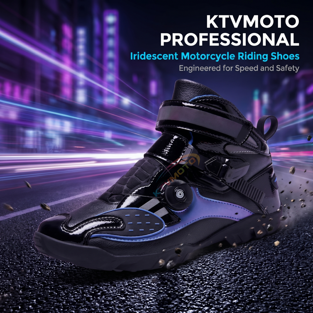 Professional Iridescent Motorcycle Riding Shoes-K135