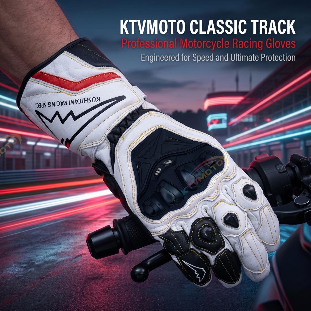 Classic Track Motorcycle Protective Touchscreen Riding Gloves-G93