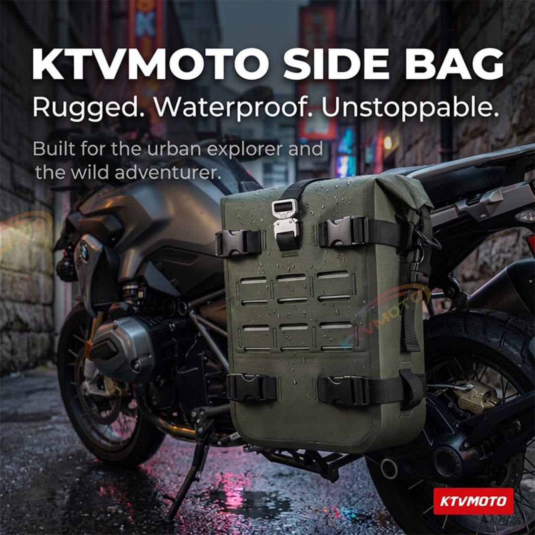 High-Capacity Waterproof Motorcycle Side Bags-B17