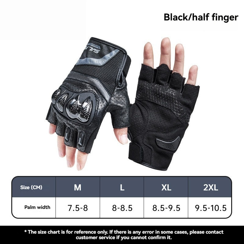 3K Carbon Fiber Shock-Resistant Two-Finger Touchscreen Cycling Gloves - G25