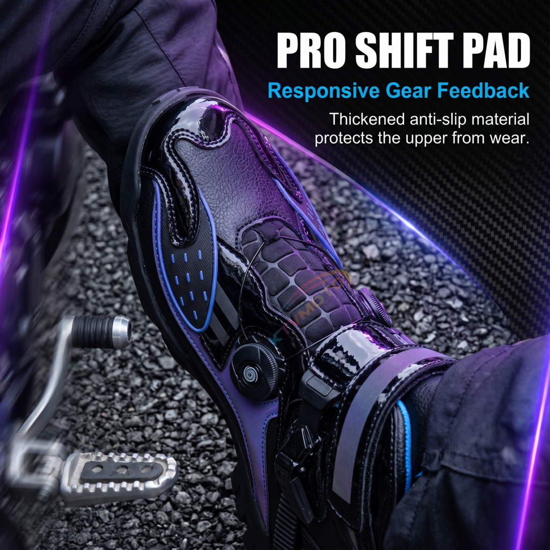 Professional Iridescent Motorcycle Riding Shoes-K135