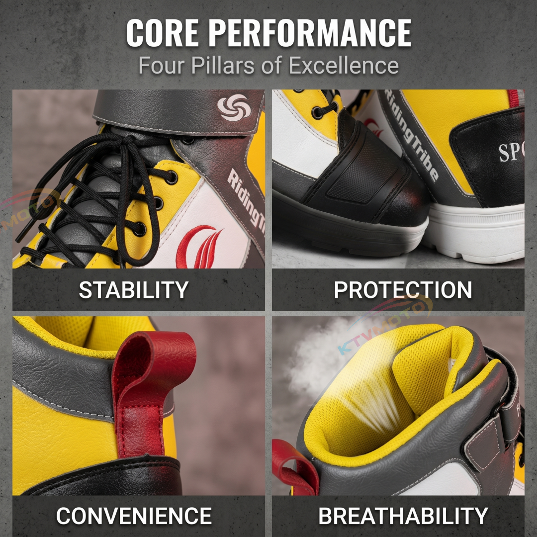 Durable and Breathable Off-Road Motorcycle Boots-K68