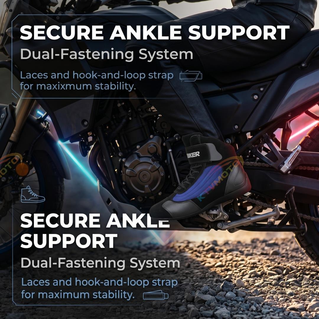 Breathable carbon fiber motorcycle shoes-K159