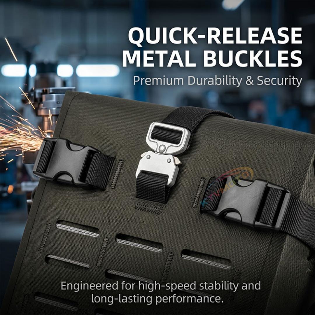 High-Capacity Waterproof Motorcycle Side Bags-B17