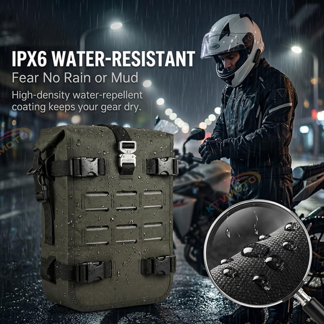 High-Capacity Waterproof Motorcycle Side Bags-B17