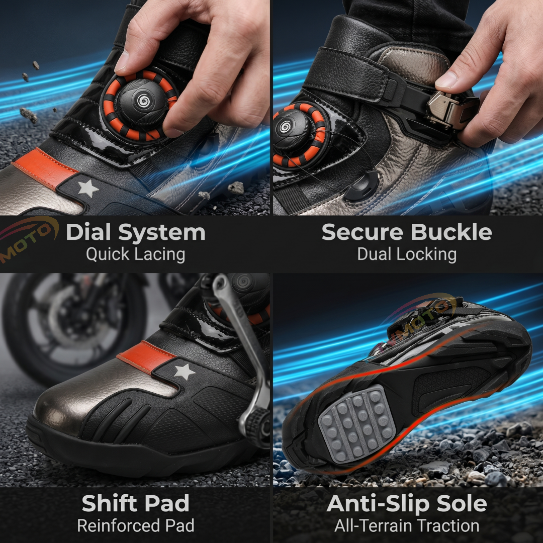 Off-road adventure motorcycle riding boots-K83