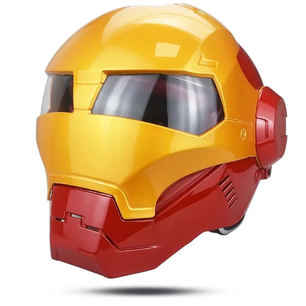DOT Iron Man/Iron Patriot Motorcycle Helmet-I11