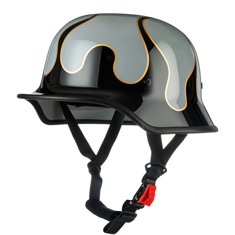 Retro Harley Cruiser Motorcycle Half Helmet-I142