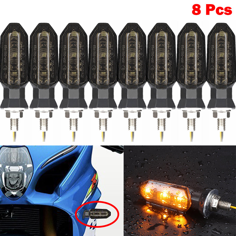 Universal 12V 8mm LED Motorcycle Turn Signal Light-D11