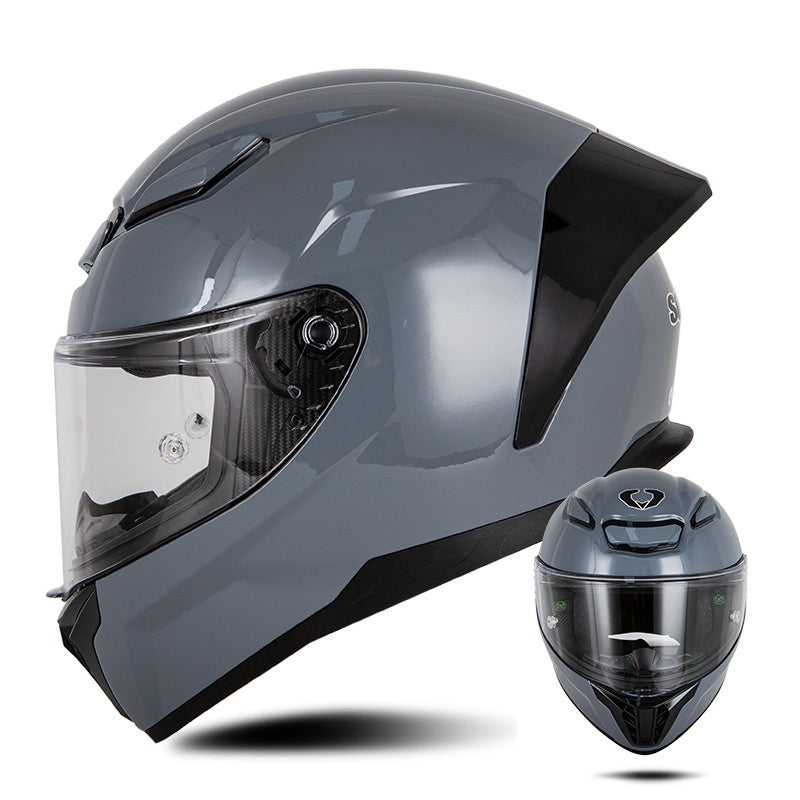Carbon fiber textured motorcycle helmet racing equipment — I56