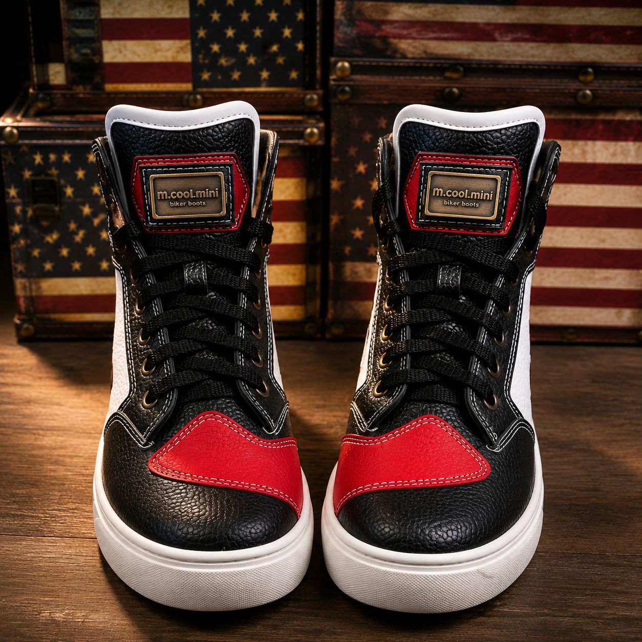 Custom DIY Leather (Cowhide) Motorcycle Riding Boots-K169