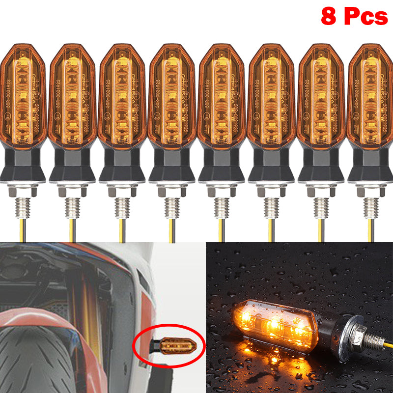 Universal 12V 8mm LED Motorcycle Turn Signal Light-D11