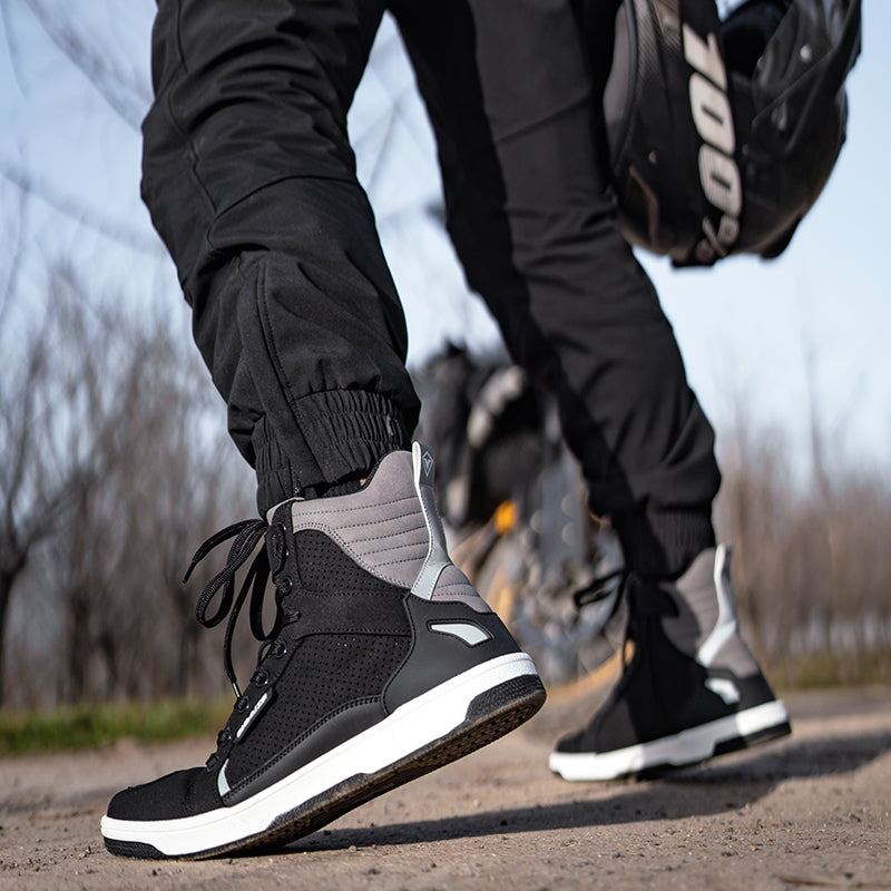 Motorcycle riding boots retro breathable-K09