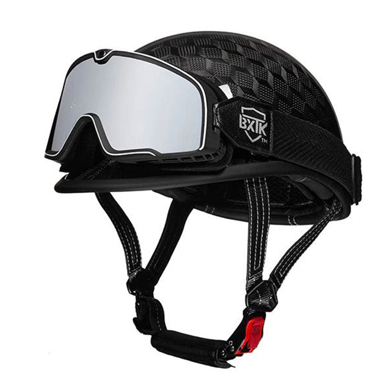 KTVMOTO Carbon fiber motorcycle half-helmet cruiser helmet-I52