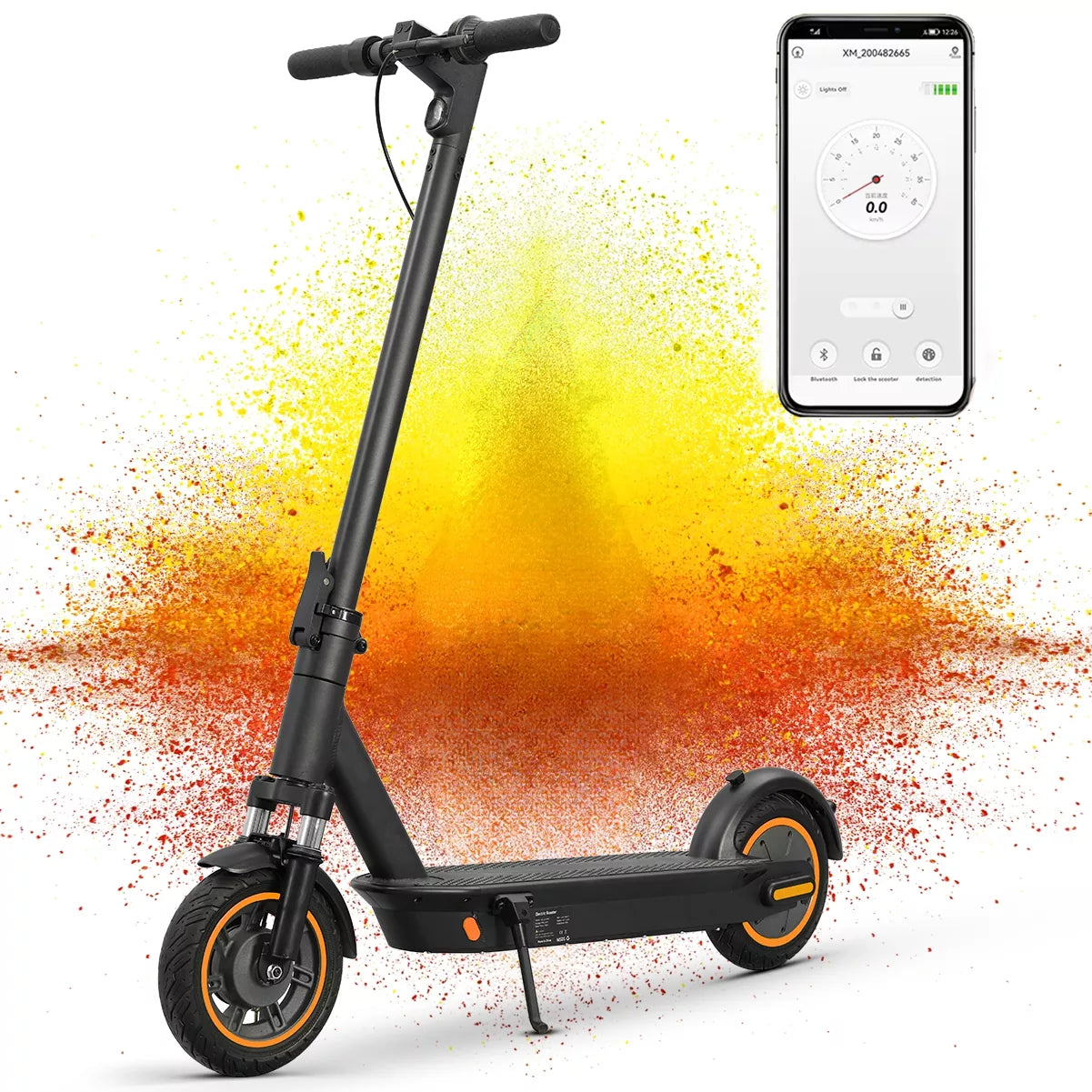 500W foldable electric scooter, top speed 21.7 mph, range 31 miles-G30
