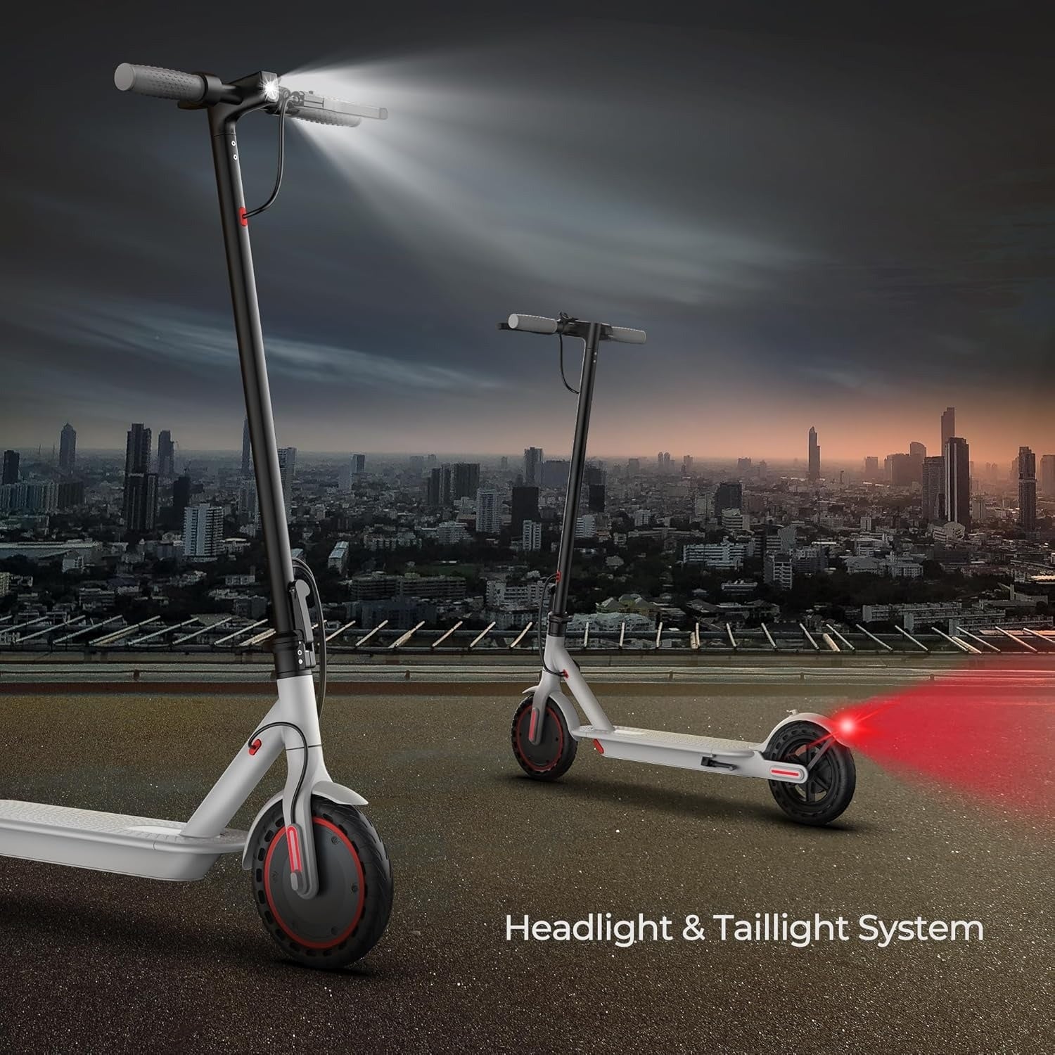 Adult Electric Scooter, 8.5-inch/10-inch Tire, 19/22 Miles/350W/500W Motor, 21-28 Mile Range, Folding Electric Scooter