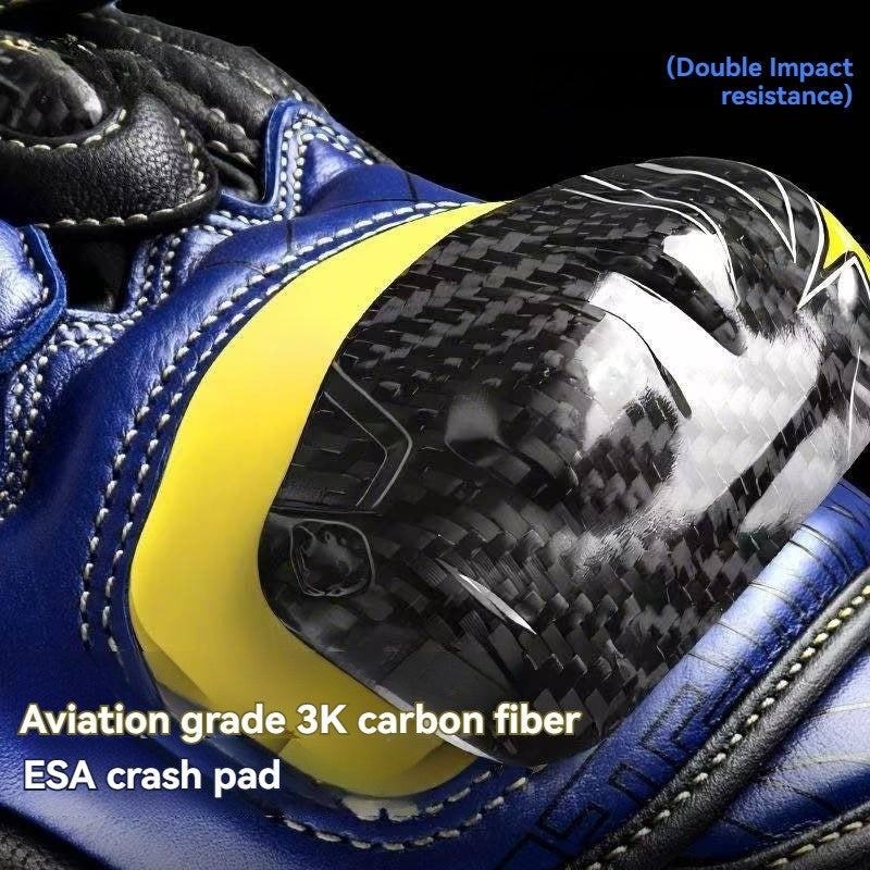 CE2 certified carbon fiber genuine leather competitive track cycling gloves-G23