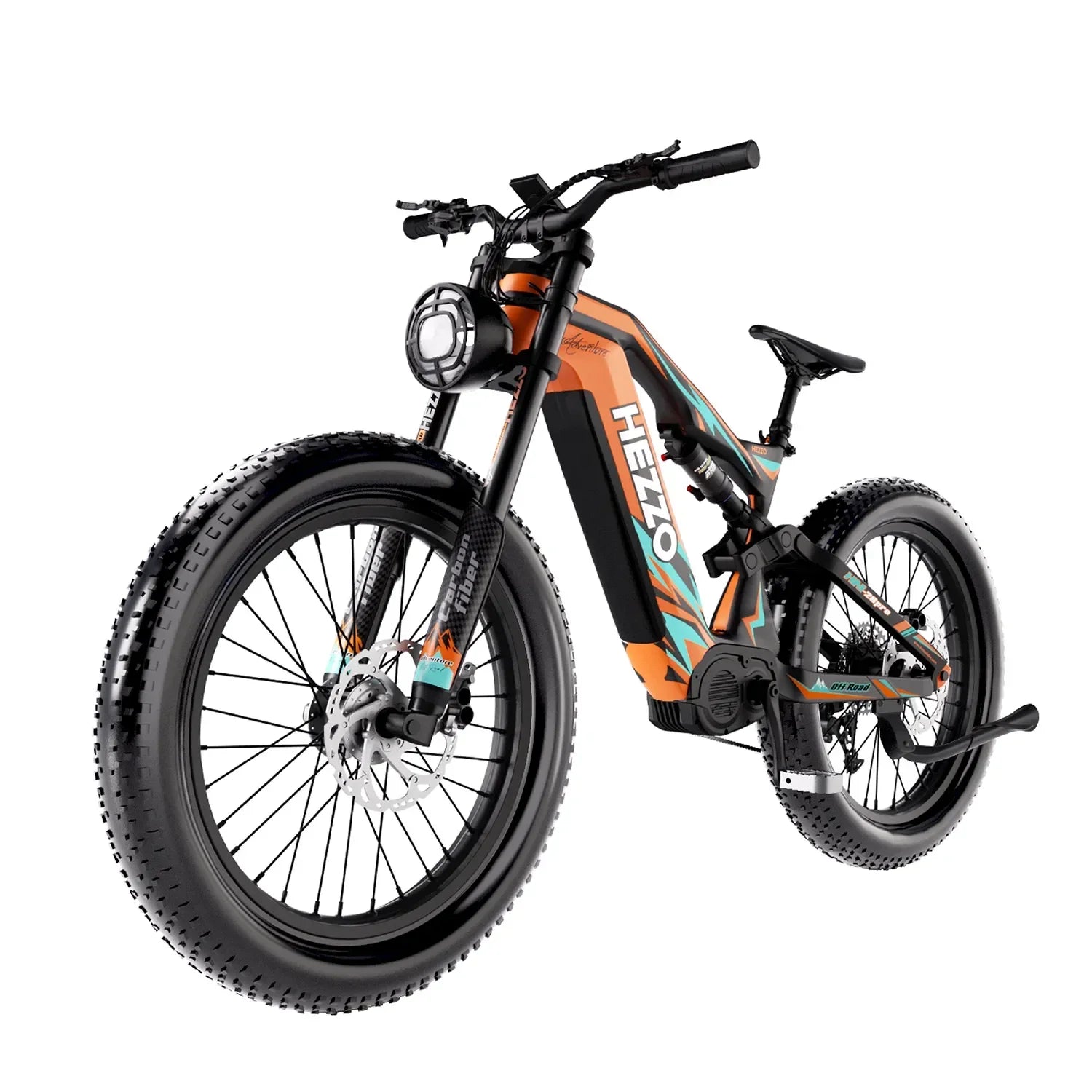 1000W Mid-Motor Carbon Fiber Electric Bicycle - K9