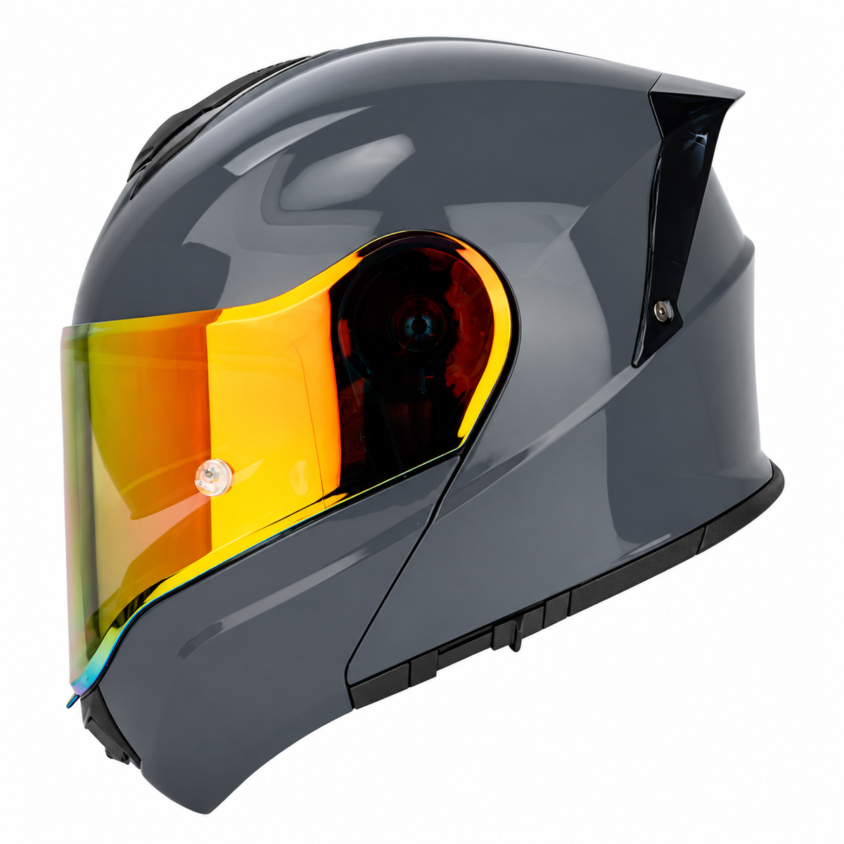 Big-Size Racing-Grade Modular Flip-Up Motorcycle Helmet with Dual-Visor Design - I288