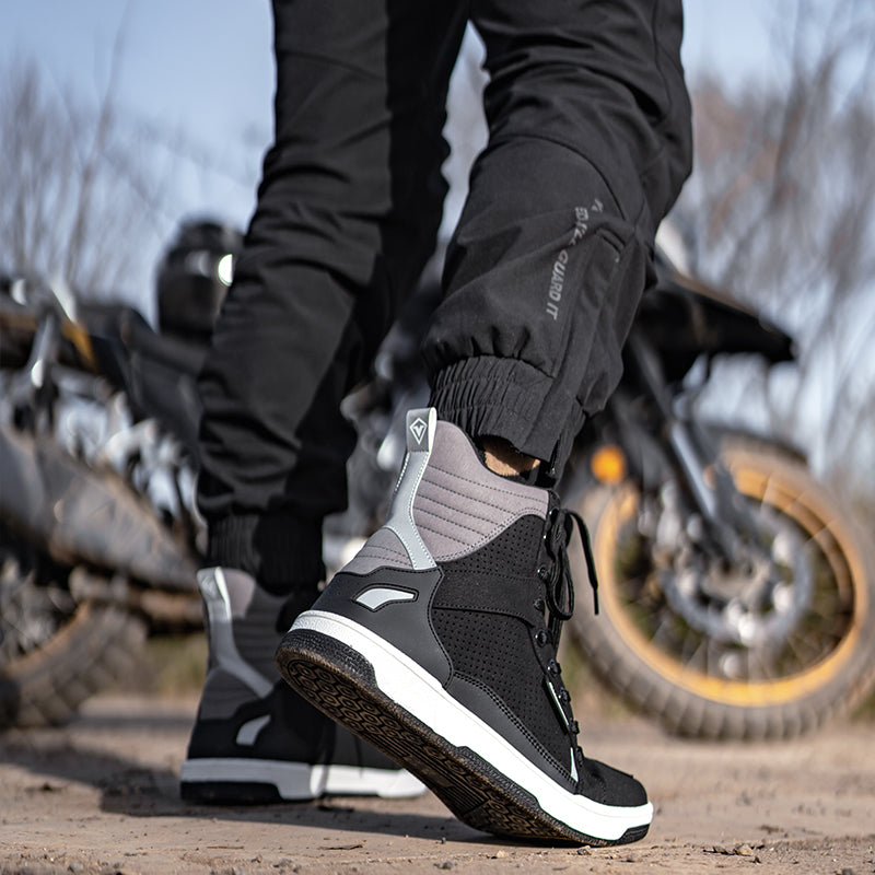 Motorcycle riding boots retro breathable-K09