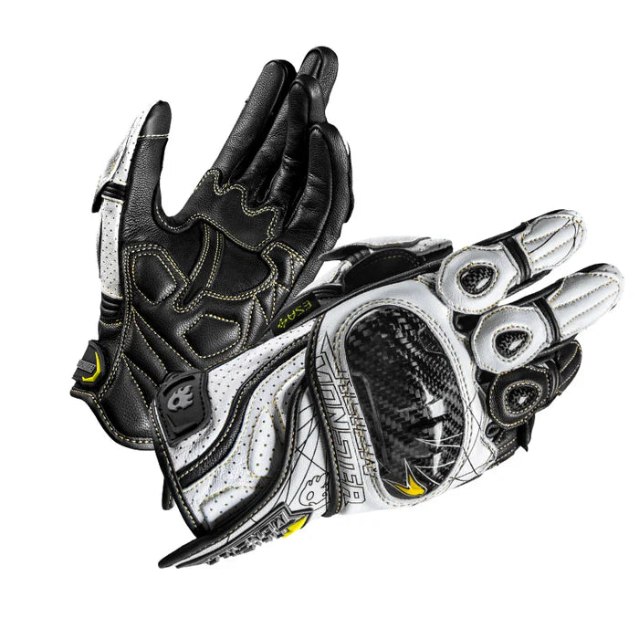 CE2 Certified Carbon Fiber & Genuine Leather Track Cycling Gloves- G21