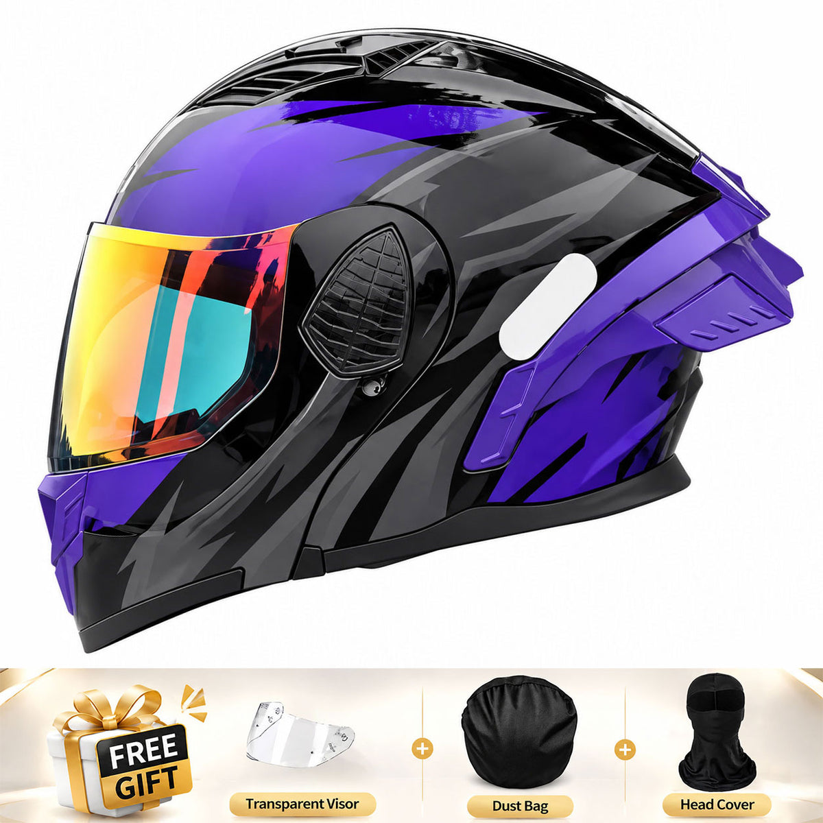Full-face/Modular Motorcycle Helmet for Cruiser Riding-I306