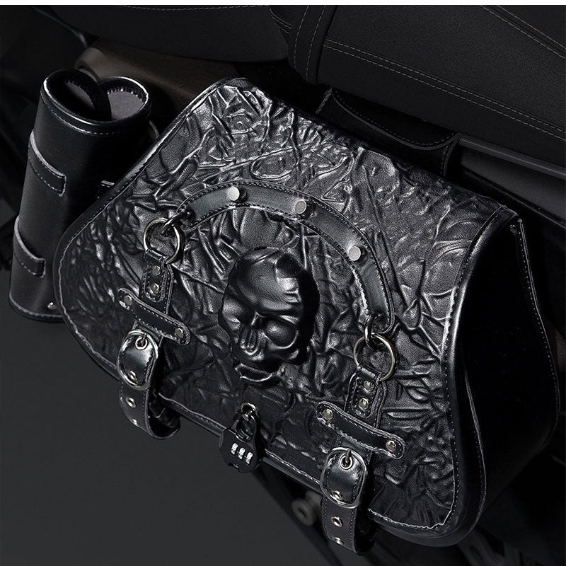 Retro Skull Motorcycle Saddlebag – B14